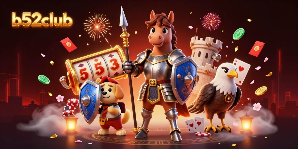 Engage in thrilling gameplay at b52club with an exciting casino atmosphere illustrated in 3D.