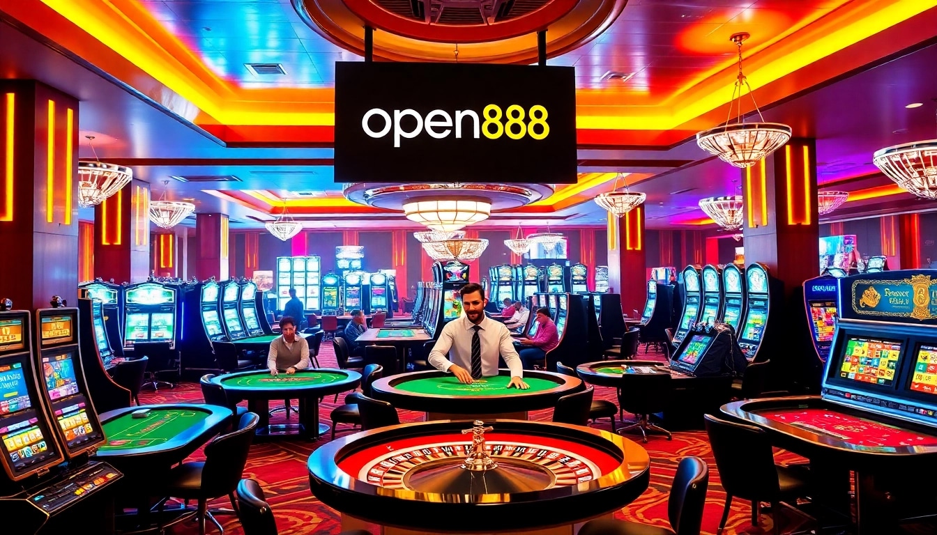 Experience thrilling gameplay at open88 with vibrant casino tables and interactive dealers.