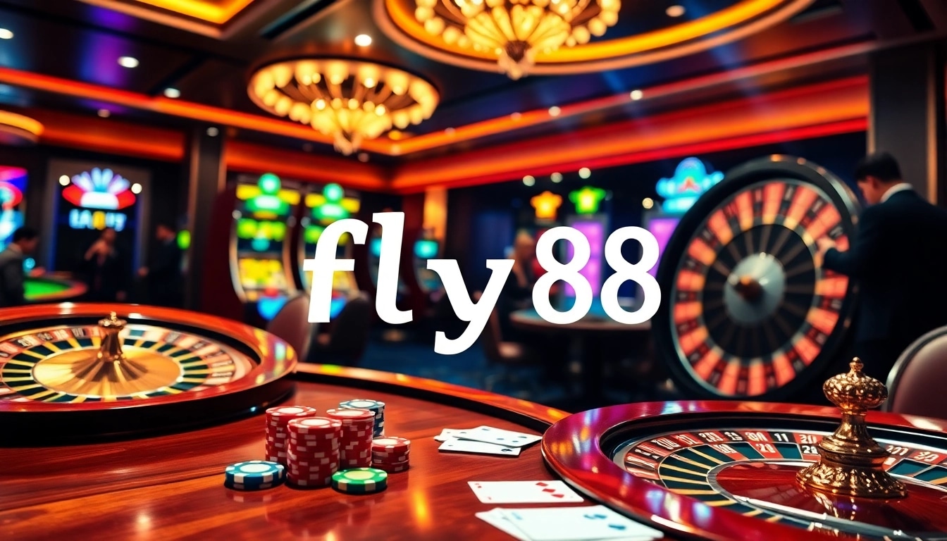 Experience the thrill of gaming at fly88 with vibrant casino tables and high-stakes excitement.