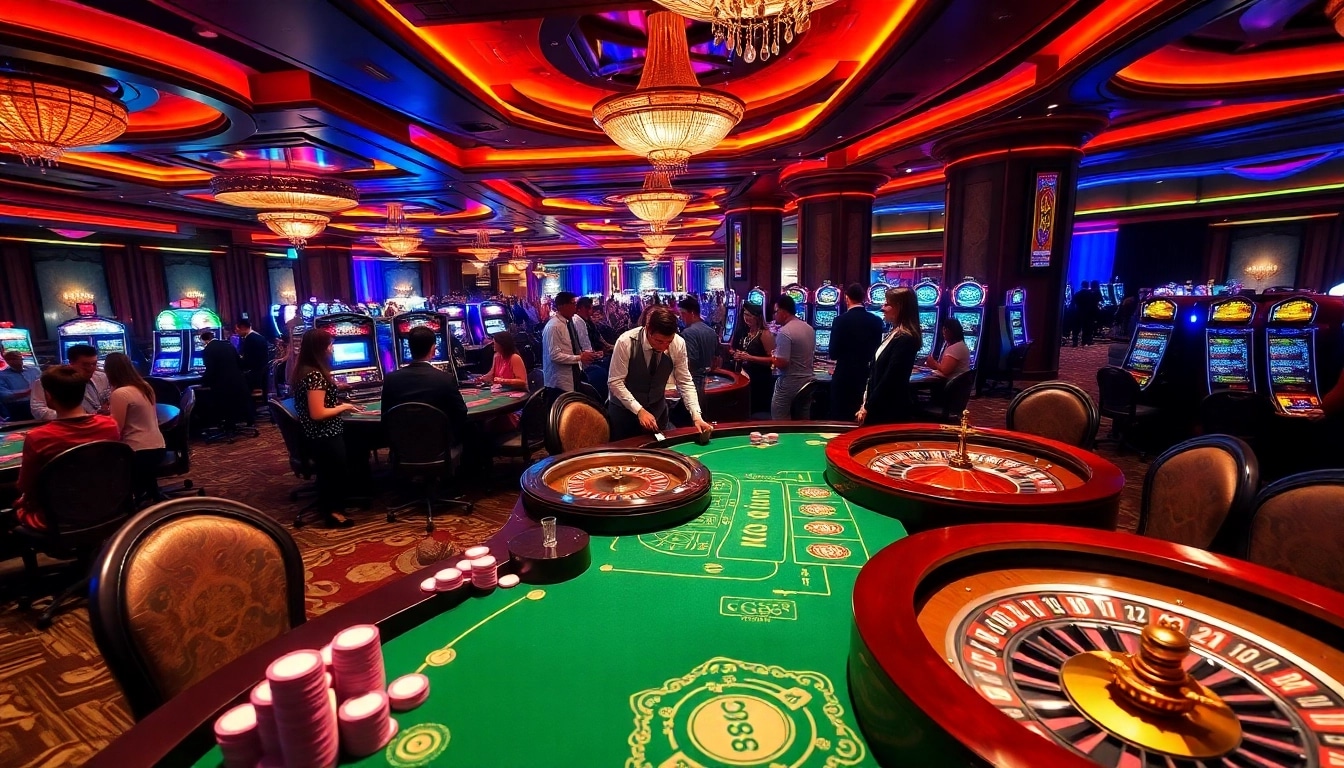 GG88 themed gambling table bustling with excitement, poker chips, and roulette wheel.