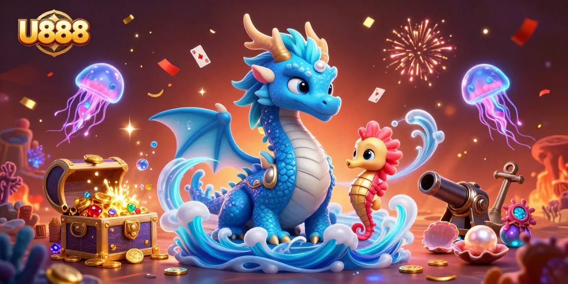 Engage with U888's vibrant underwater casino adventure featuring thrilling gaming elements and lively characters.