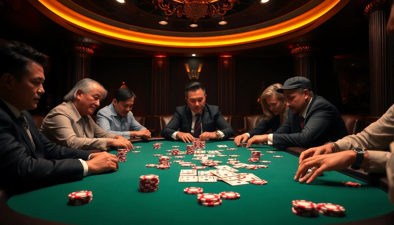 Experience thrilling poker action at https://f168.win/ with focused players and vibrant chips.
