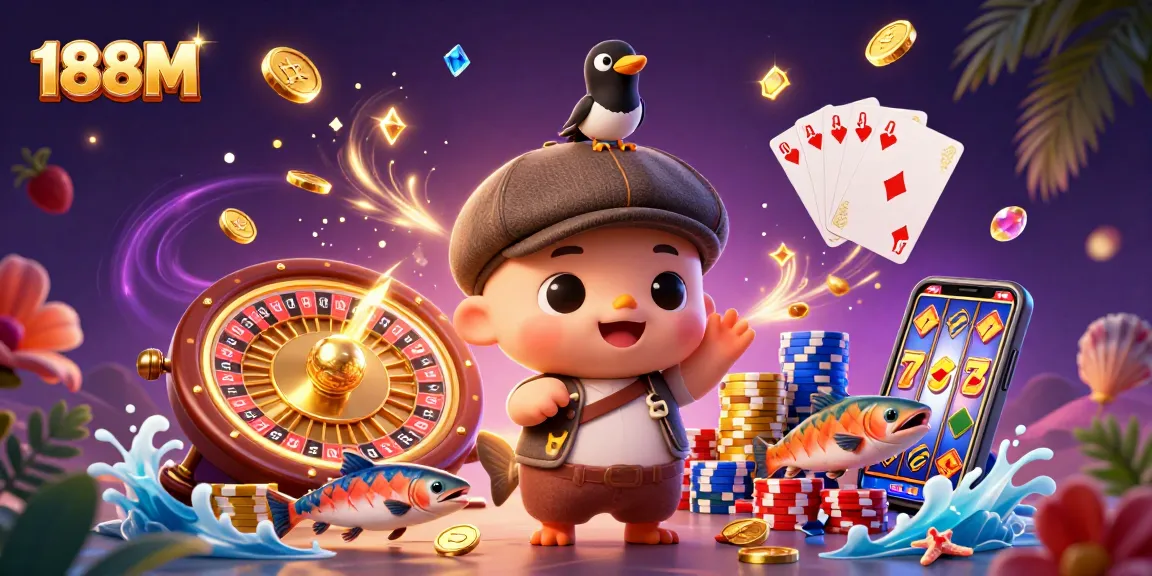 Experience exhilarating gameplay at 188M with sparkling elements and dynamic casino visuals.