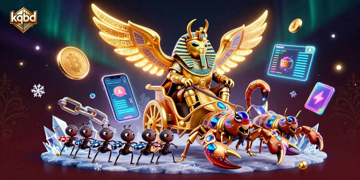 Engage in strategic betting with kqbd featuring a grand scarab beetle and scorpion chariot!