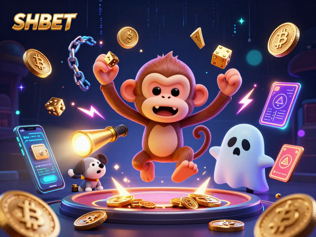 SHBET players enjoy an immersive gaming experience showcasing an exciting haunted casino scene.