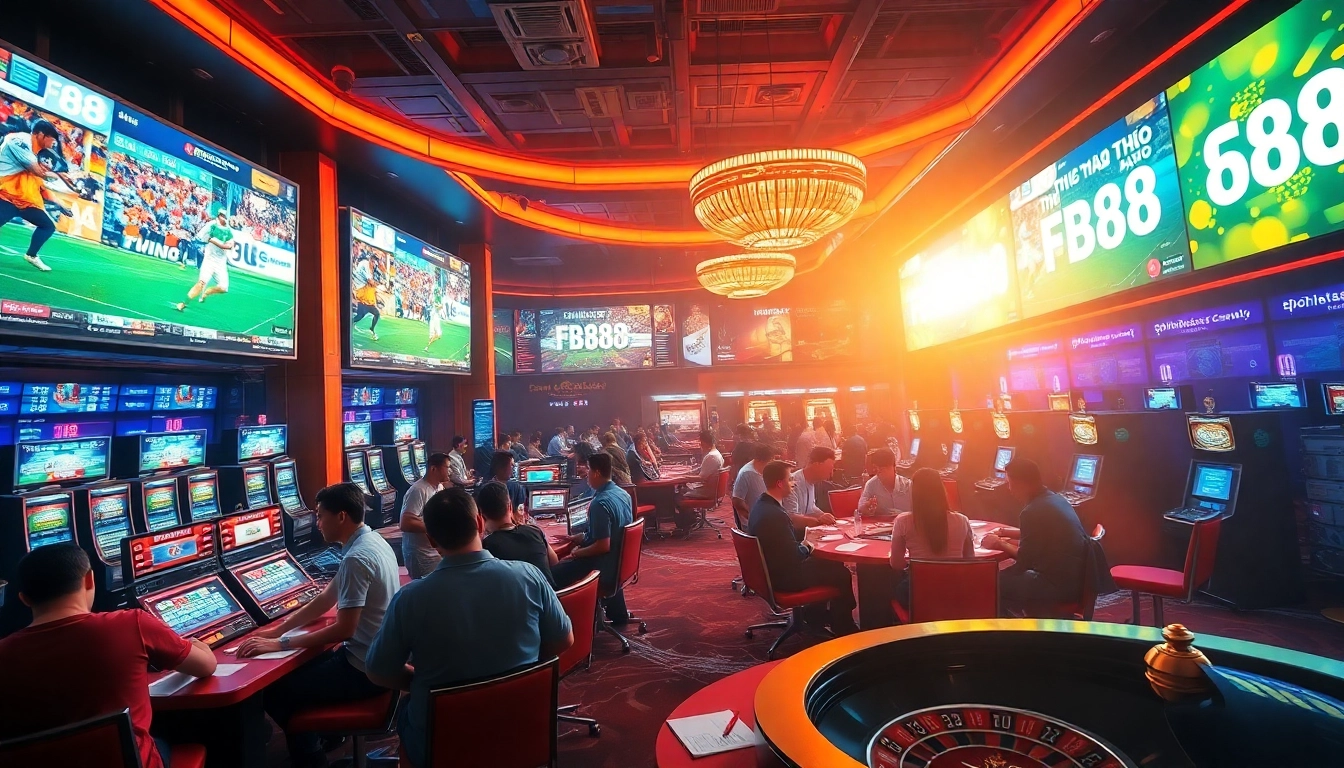 Sports enthusiasts participating in Thể Thao FB88 betting, showcasing the thrill of gambling.