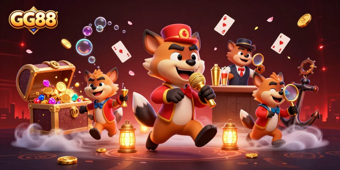 Experience the vibrant GG88 casino scene with hyenas in comedy, drinks, and security!