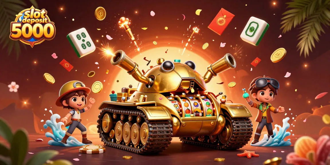 Engage in thrilling gameplay at slot deposit 5000 with vibrant casino elements and dynamic characters.