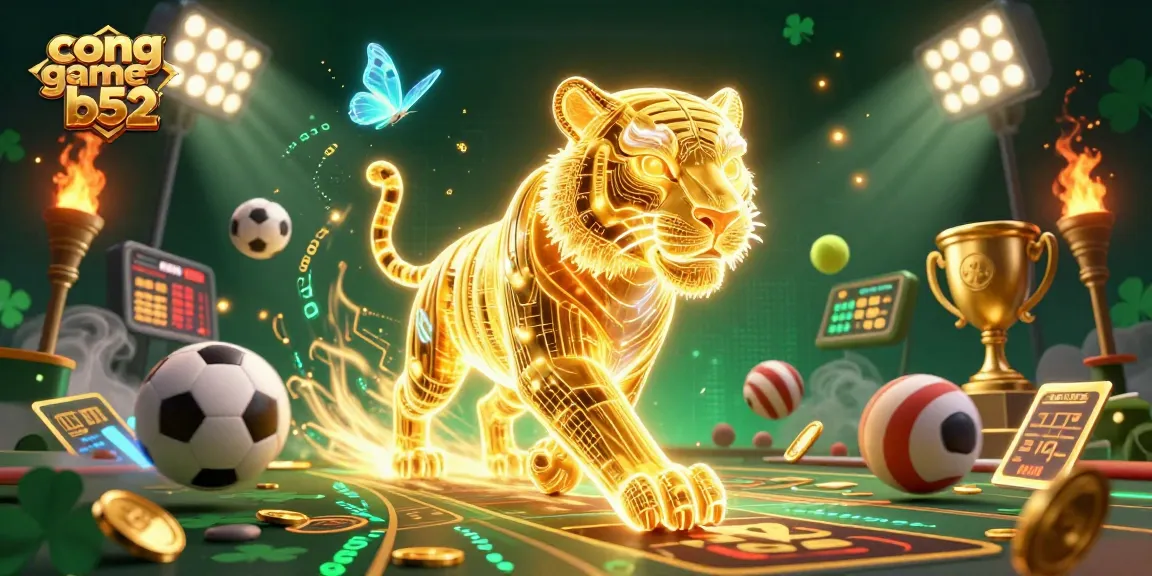 Experience thrilling moments in cong game b52 with energetic casino scenes and dynamic sports elements.
