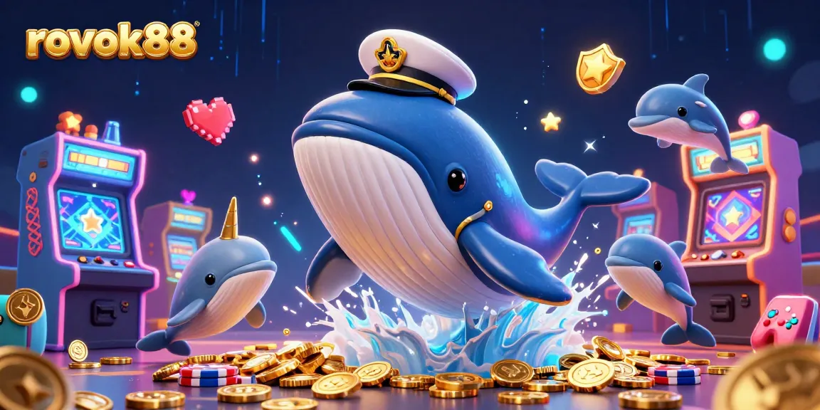 Experience rokok88 with colorful characters and casino-themed elements in an exciting gaming illustration.