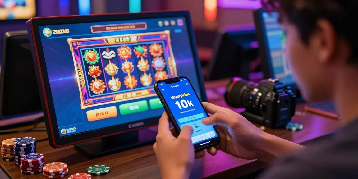 Experience the excitement of depo pulsa 10k tanpa potongan with vibrant gaming visuals and user-friendly app interface.