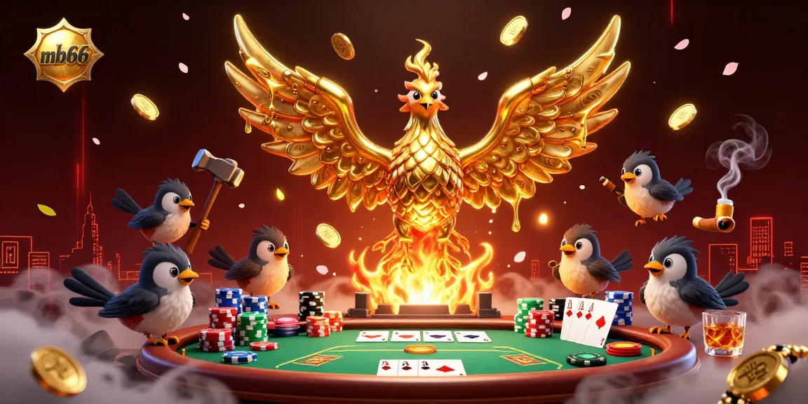 Engage in thrilling gameplay at mb66, featuring a molten phoenix and dynamic poker elements.
