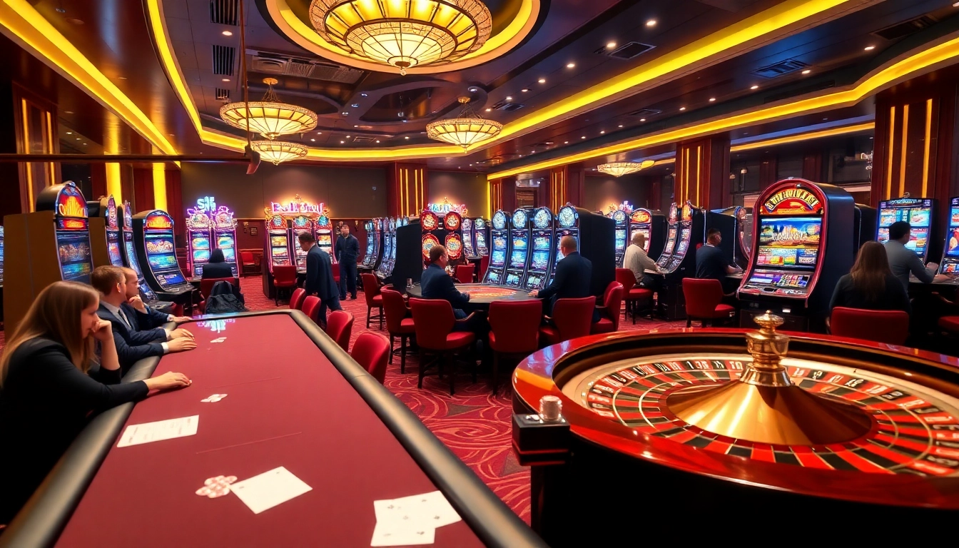 Experience thrilling bets at SV66 with vibrant slot machines and elegant poker tables.