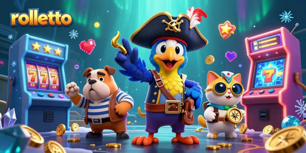 Play at rolletto and experience thrilling slots with colorful characters and engaging game elements.