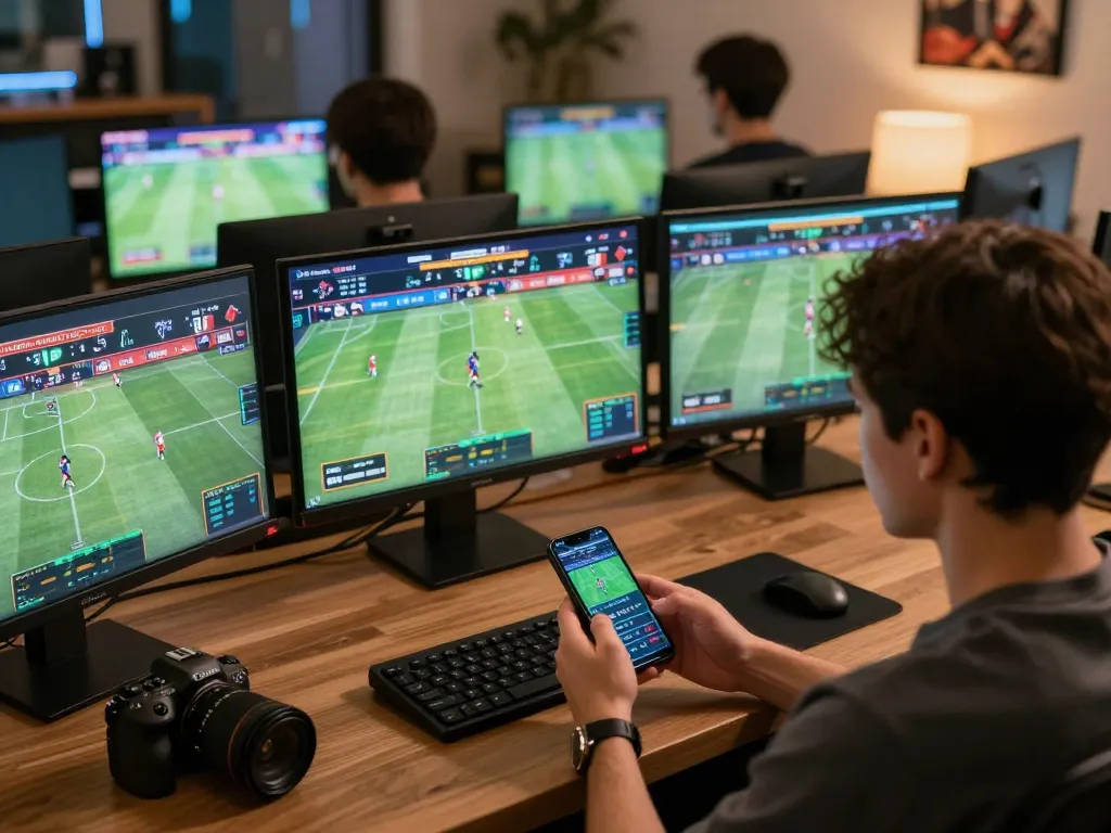 Engaging with the sc88 betting app during live sports events in a modern home setup