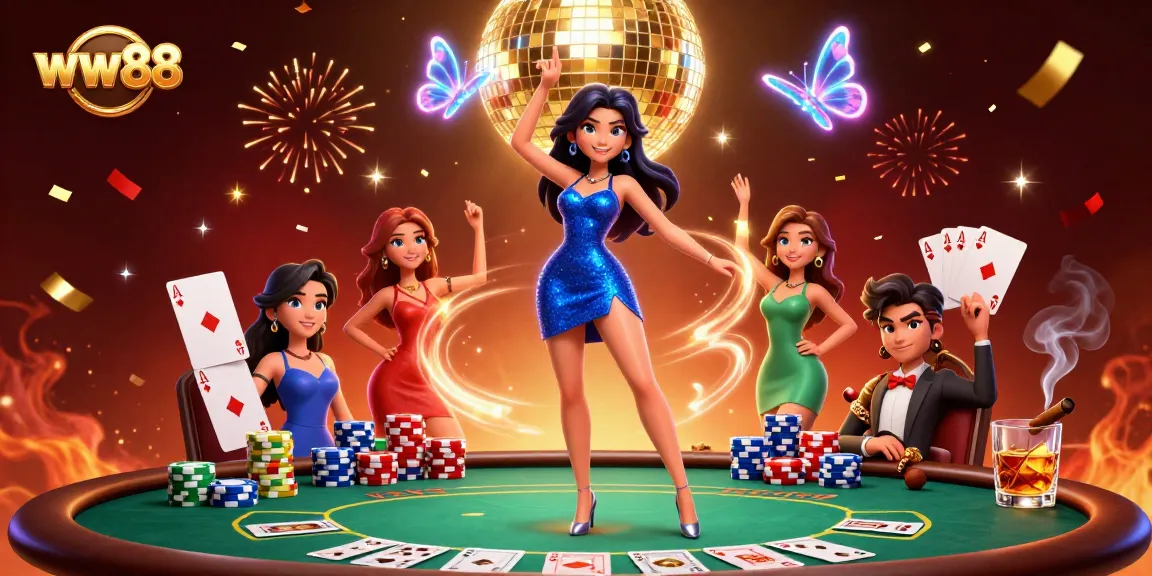 Engage in high-stakes excitement at ww88 with vibrant casino elements and a glamorous atmosphere.