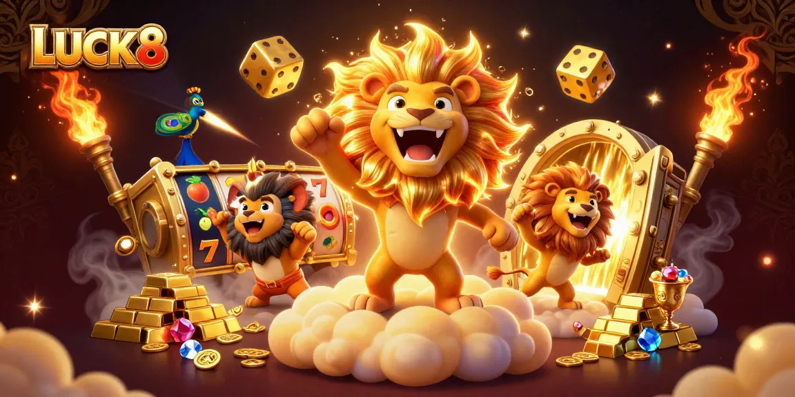 LUCK8 mang đến hình ảnh sống động của một sòng bạc với quần áo hoàng gia và các biểu tượng chơi game phong phú.