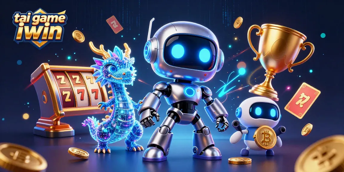 Engage in the popular tai game iwin with a vibrant 3D cartoon casino scene filled with exciting game elements.