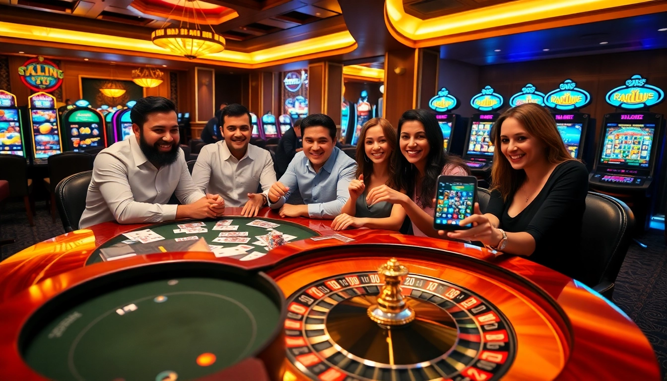 Experience the excitement of skyclub game at a luxurious casino table with vibrant decor.