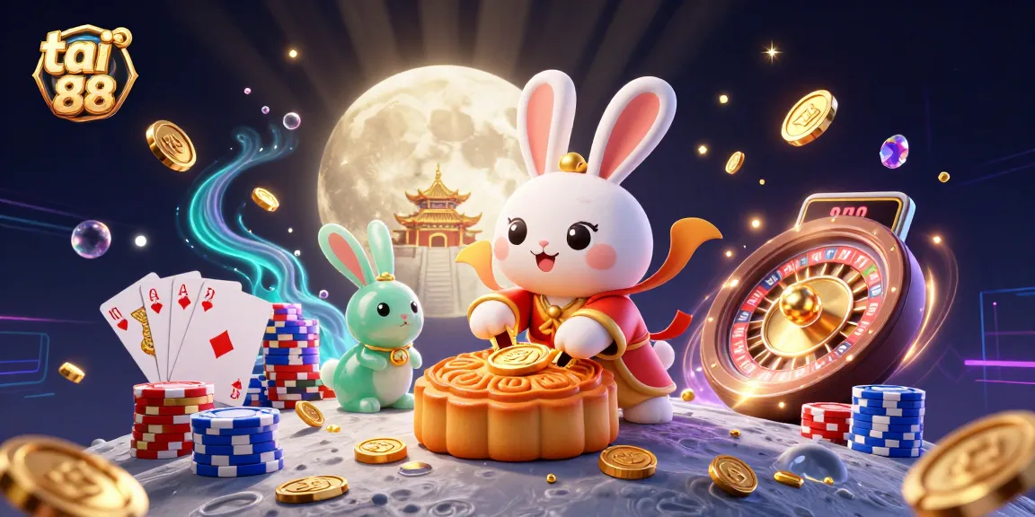 Experience the thrill of tai go 88 with a vibrant 3D cartoon scene showcasing exciting casino elements.