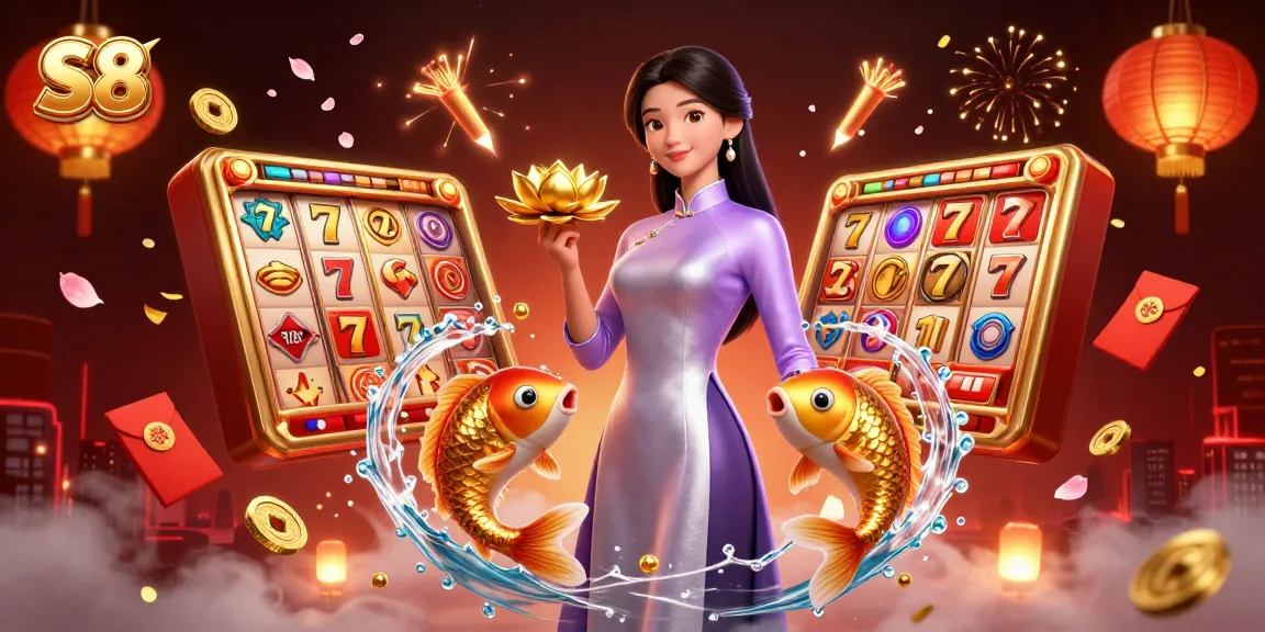 S8 platform showcases thrilling slot jackpots and winning strategies through 3D casino illustration