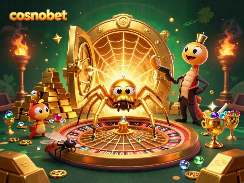 Experience the thrill of cosmobet with captivating casino visuals featuring a vibrant roulette web.