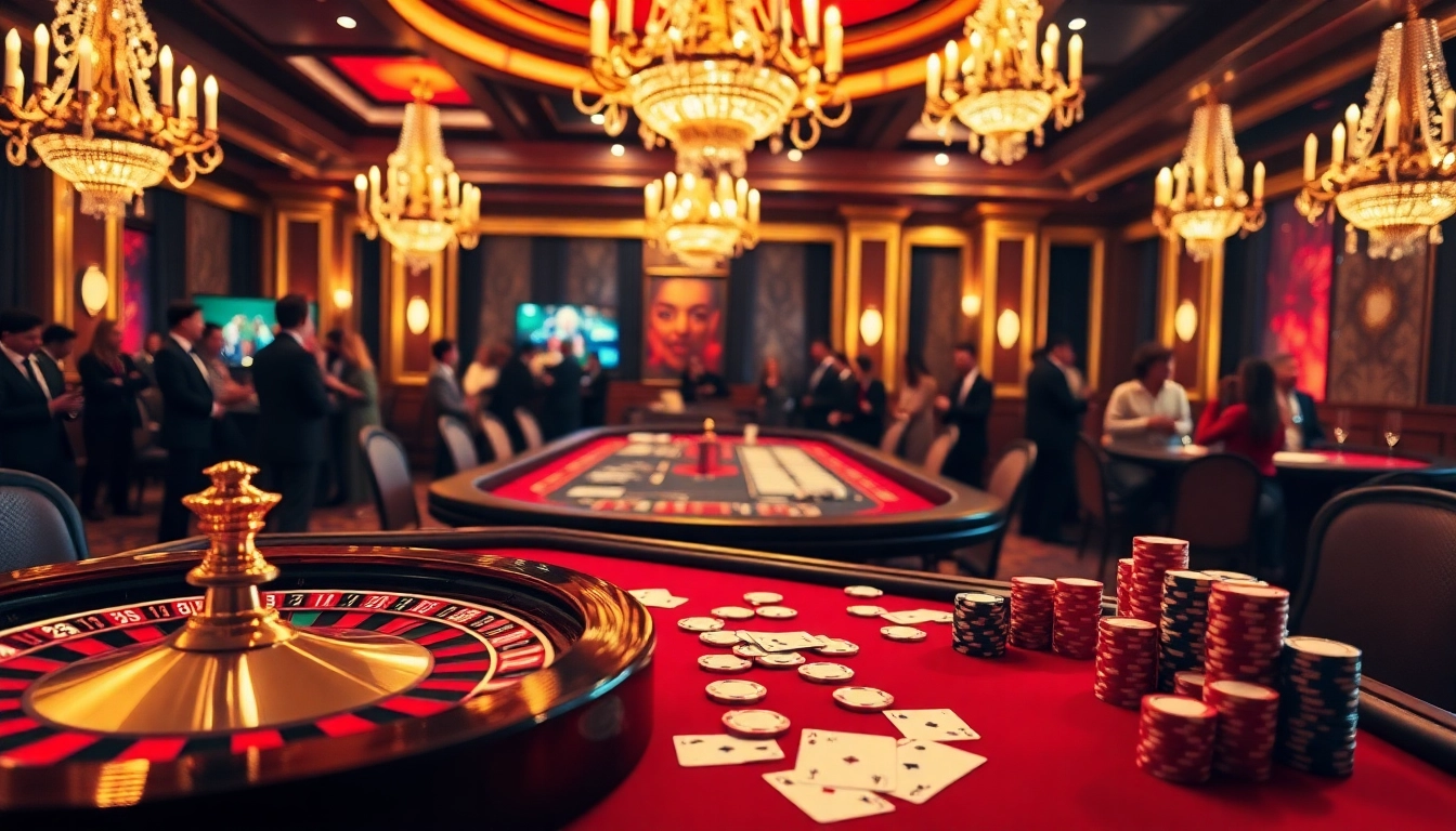 Exciting gaming action at nhà cái online 32Win casino with poker chips and roulette.