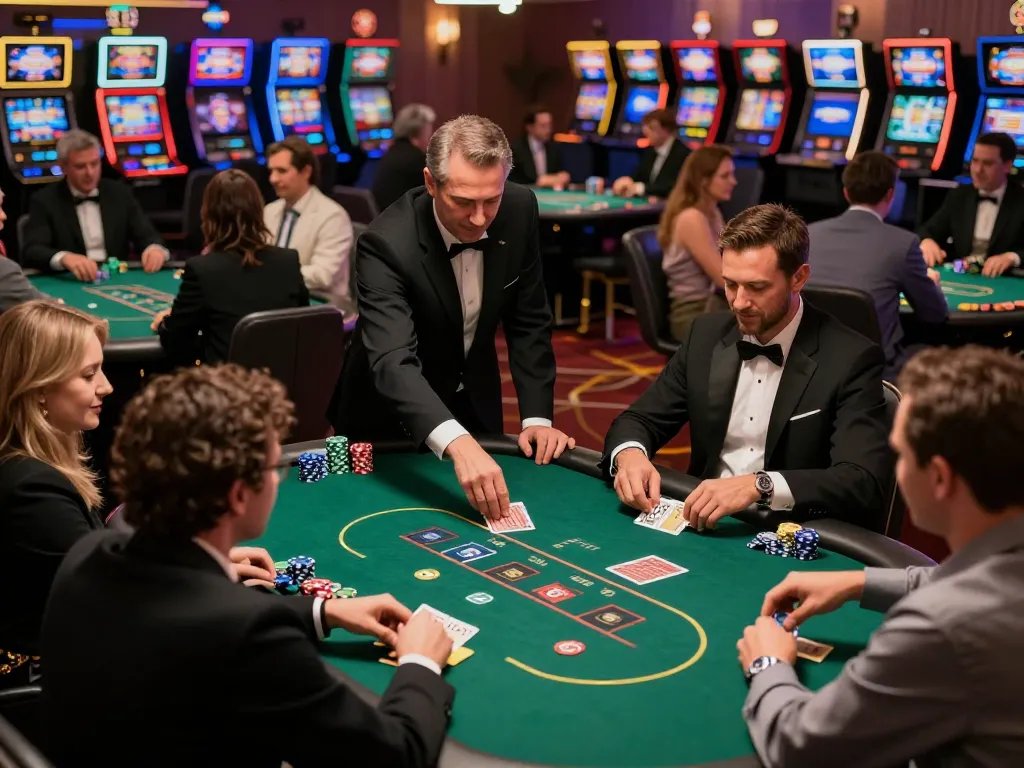 Players enjoy high-stakes poker at QQ88 casino, showcasing strategic gameplay and immersive atmosphere.