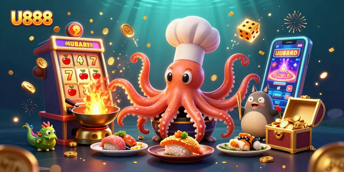 Engage with U888's vibrant casino scene featuring dynamic characters and exciting game elements.