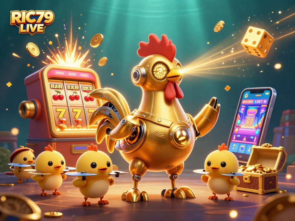Play RIC79 LIVE for big wins with colorful slot machines and energetic characters!