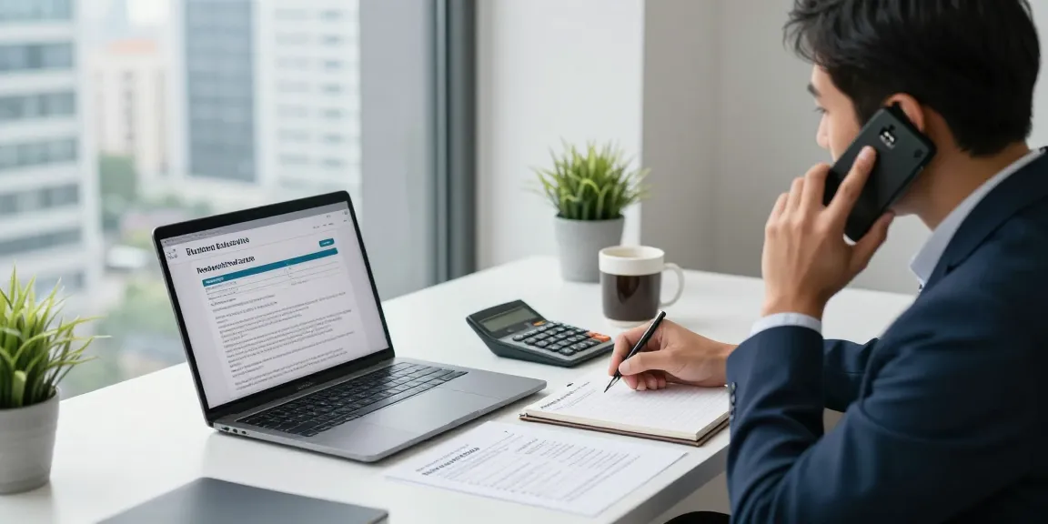 Business professional reviewing the process for migrating a business electricity account when moving to a new premise with energy contract documents on a laptop.