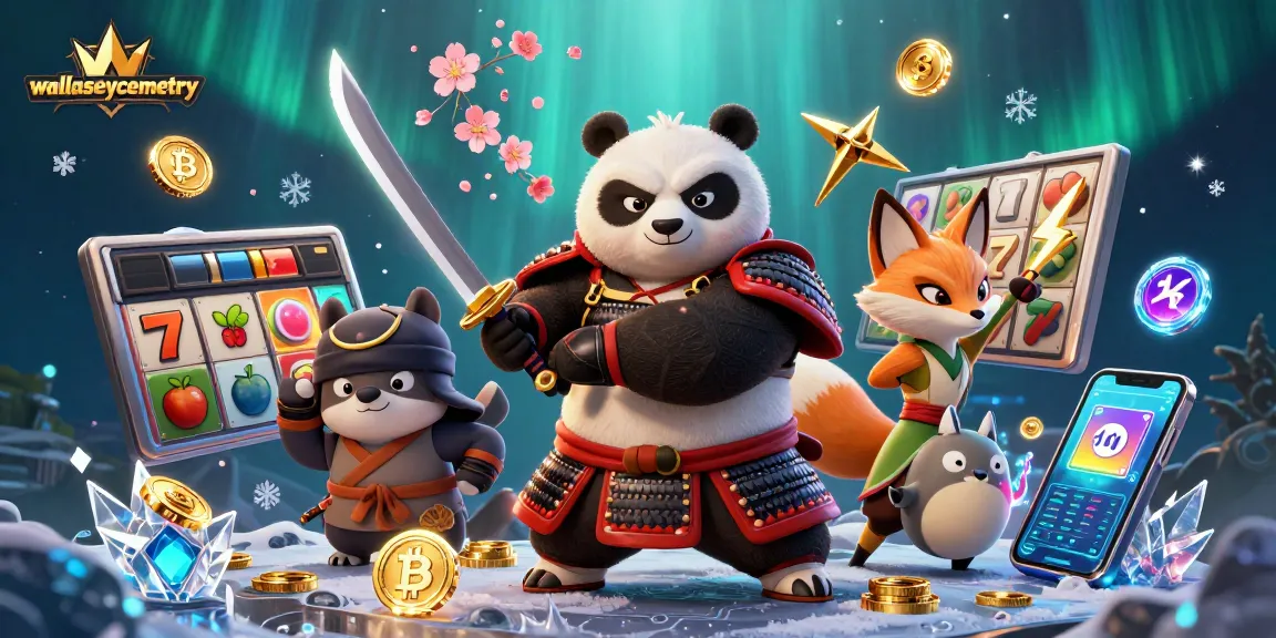 Engage with wallaseycemetery as dynamic samurai panda and ninja fox shine in a vibrant casino adventure.