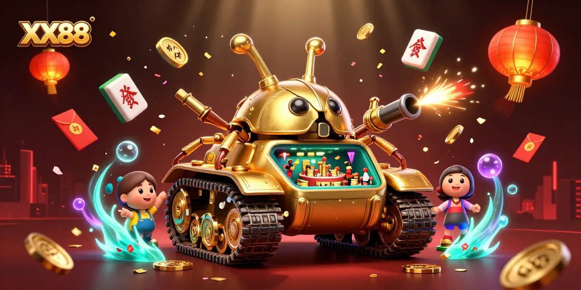 Experience thrilling action at XX88's vibrant casino scene filled with colorful elements.