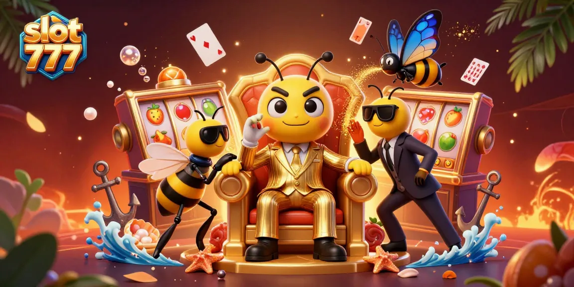 Experience the thrill of slot 777 as the mob boss revels in winnings, surrounded by vibrant casino elements.
