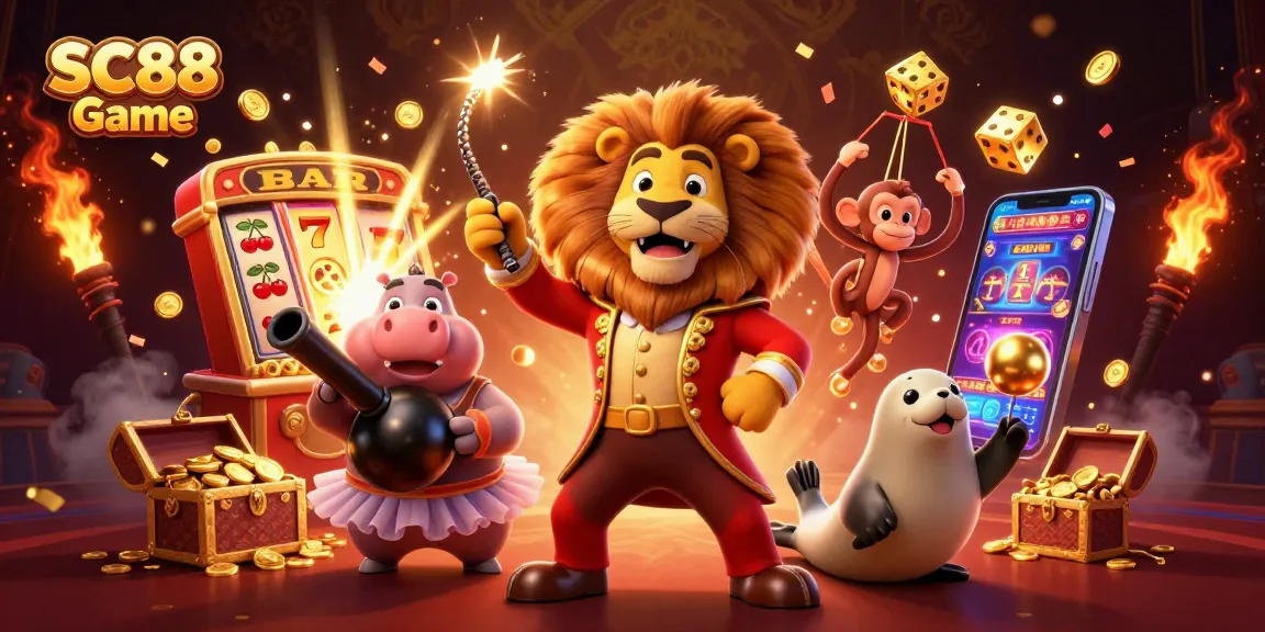 Experience thrilling wins at SC88 Game with vibrant characters and exciting casino elements.
