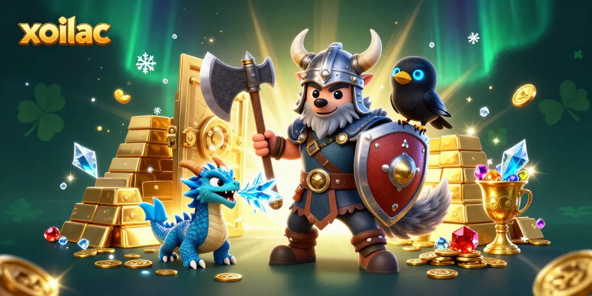 Bet on XOILAC and win spectacular riches with vibrant treasures and mythical creatures in this dynamic gaming scene.