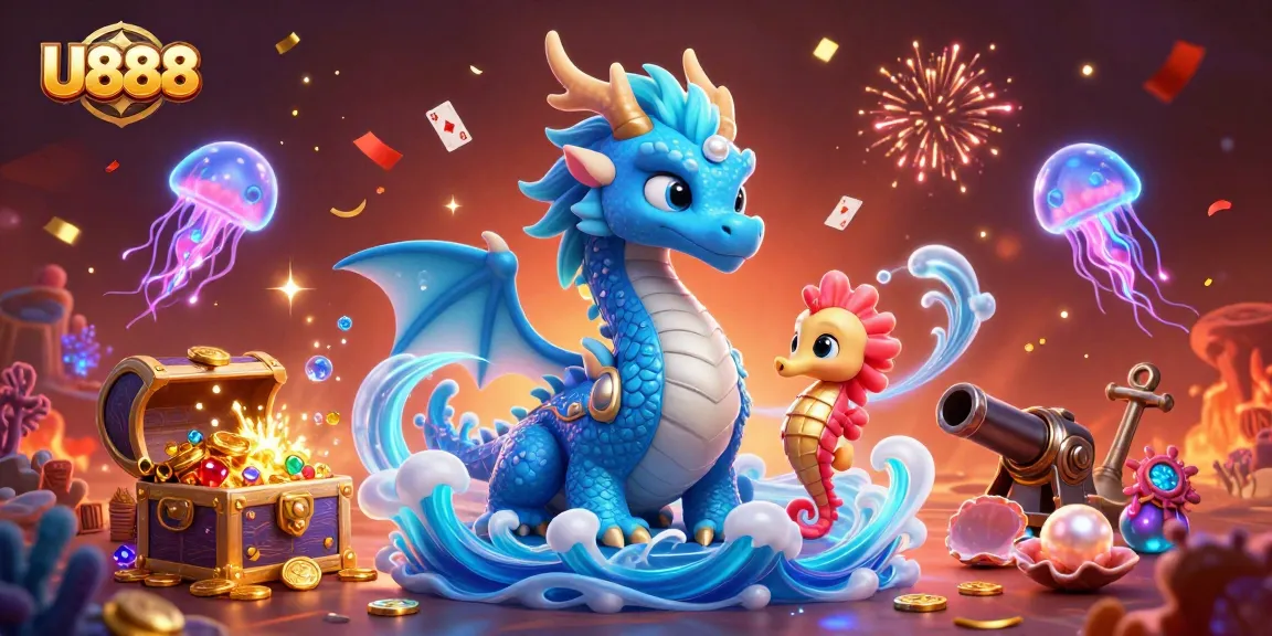 Engage with U888's vibrant underwater casino adventure featuring thrilling gaming elements and lively characters.
