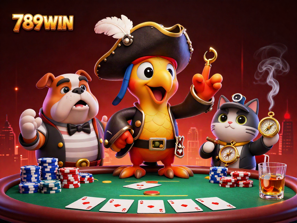 Engage with the excitement of 789WIN's vibrant casino scene featuring dynamic poker action.