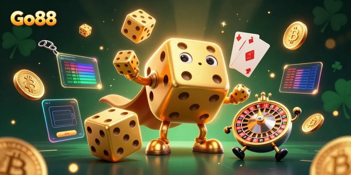 Experience thrilling gameplay at Go88 with a vibrant scene featuring animated casino elements.