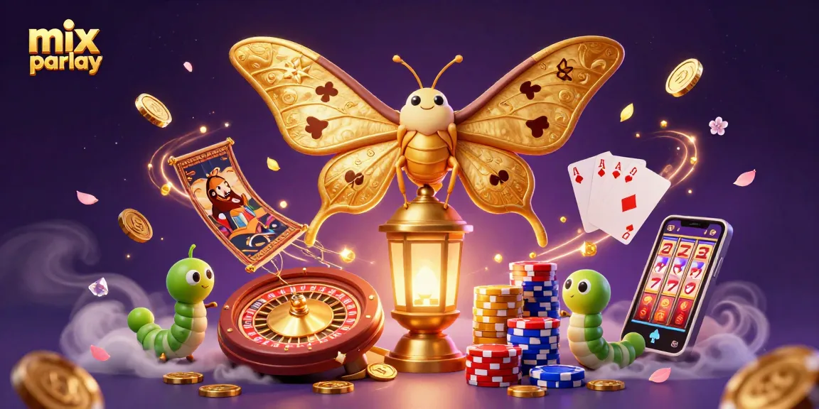 Experience the thrill of mix parlay betting with colorful cards and golden coins.