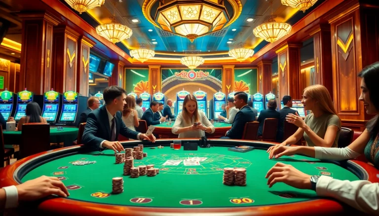 The bustling gambling table at https://rr888.video/ showcases engaged players in a thrilling game of blackjack.
