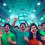 Experience the excitement of kèo nhà cái betting in a vibrant atmosphere with fans engaged in the game.