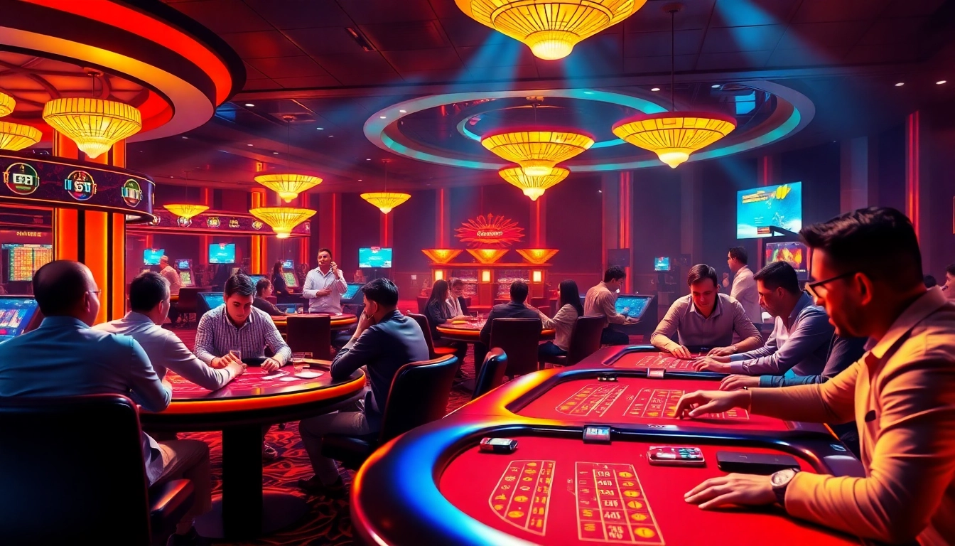 "Experience the thrill of thabet-inspired sports betting in a luxurious casino setting."