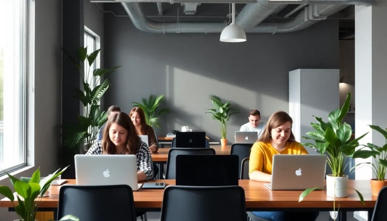 Engaging team collaboration in Auckland web design studio focusing on modern website development.