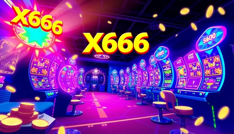 X666 game interface showcasing vibrant gameplay and vibrant graphics that invite users to join.