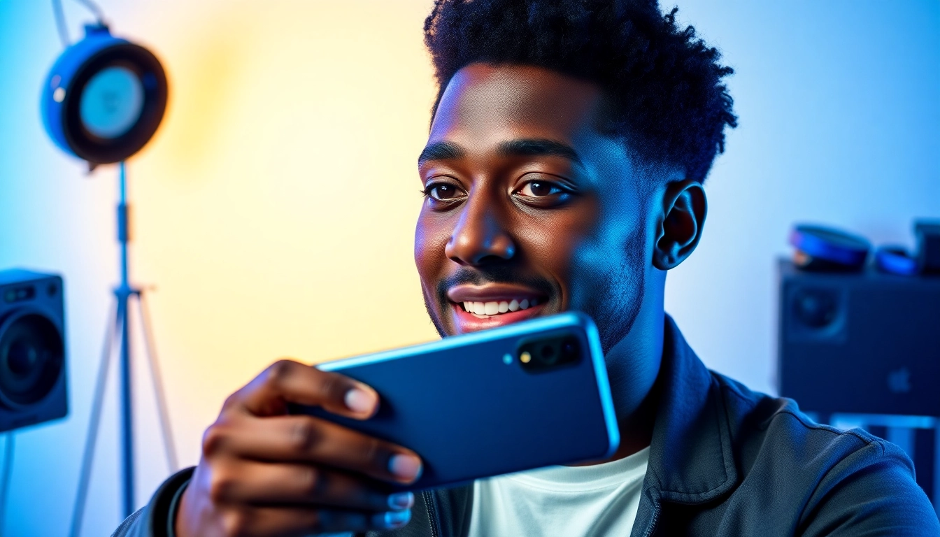Marques Brownlee reviewing the latest smartphone with enthusiasm and flair.