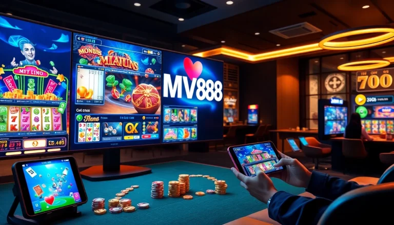Engaging MV88 game platform showcasing vibrant casino games and user-friendly interface.