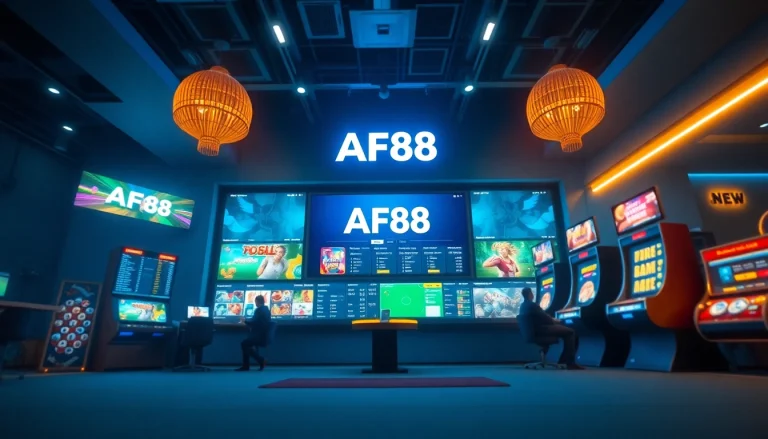 Professional online betting interface representing af88 com with modern design and engaging gaming options.