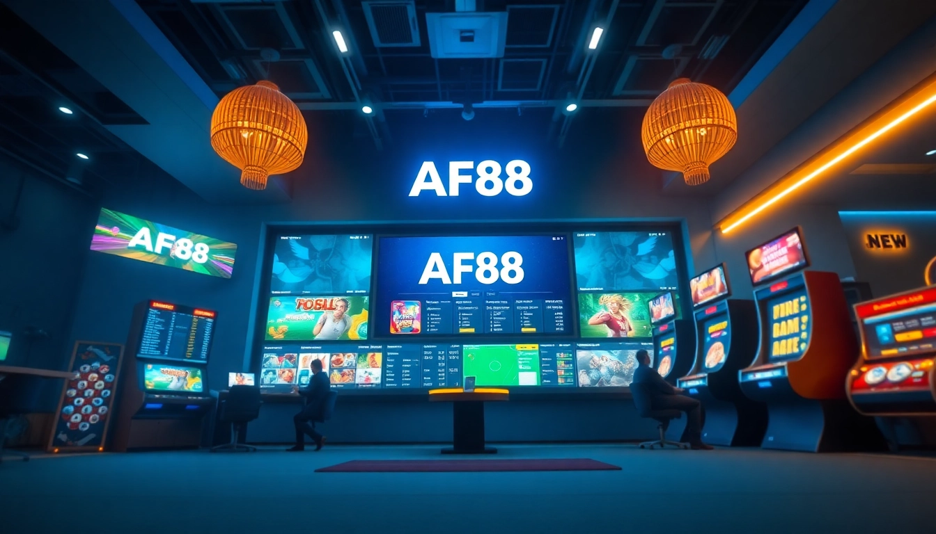 Professional online betting interface representing af88 com with modern design and engaging gaming options.