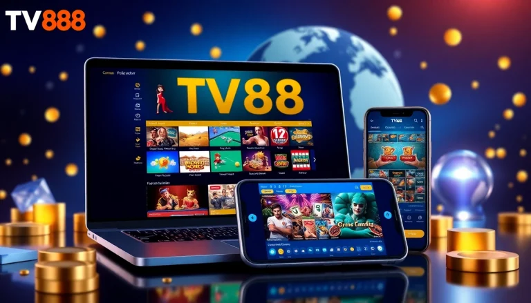 TV88 online gambling platform showcasing diverse games and secure interfaces.